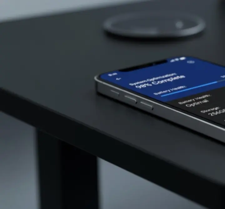 Smartphone teljesítmény optimalizálás illusztráció